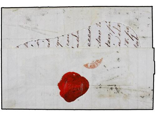 ✉ ESPAÑA. Ed. 110 (4). 1871. SANTANDER a MEXICO. 400 mils. v