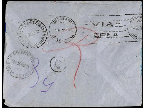 ✉ ESPAÑA. Ed. 673 (4), 681, 688. 1936 (10 Junio). MADRID a B