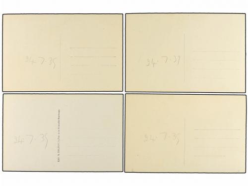 ✉ ESPAÑA GUERRA CIVIL. CUATRO tarjetas postales fotográficas