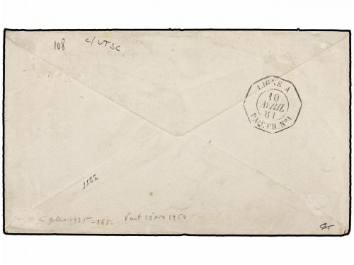 ✉ TRINIDAD. Sc. Gi 76. 1881 (April 6). Cover to PARIS franke