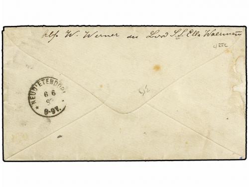 ✉ NIGERIA. 1887 (28 April). LAGOS to GERMANY, marked "Lagos 