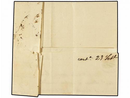 ✉ ESPAÑA: PREFILATELIA. 1847 (15-Feb.). SANLÚCAR a CÁDIZ. Ci