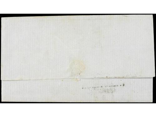 ✉ ESPAÑA: PREFILATELIA. 1855. JEREZ a CÁDIZ. Circulada por C