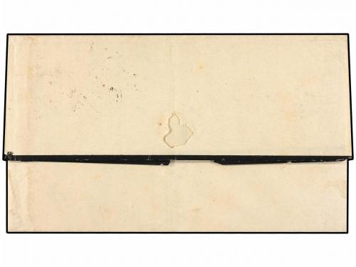 ✉ ESPAÑA. Ed. 67d. 1864. BARCELONA a MATANZAS. 1 real castañ