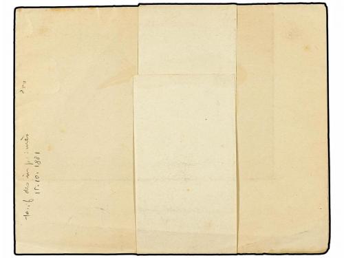 ✉ TUNEZ. 1892(Aug 4). Newspaper wrapper with contents used t