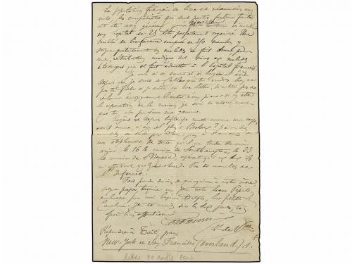 ✉ PERU. 1875 (14 Abril). Carta completa con texto escrita en