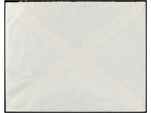 ✉ ERITREA. 1938. DEBBA (Amara) a ROMA. 1 lira gris azul (Sa.