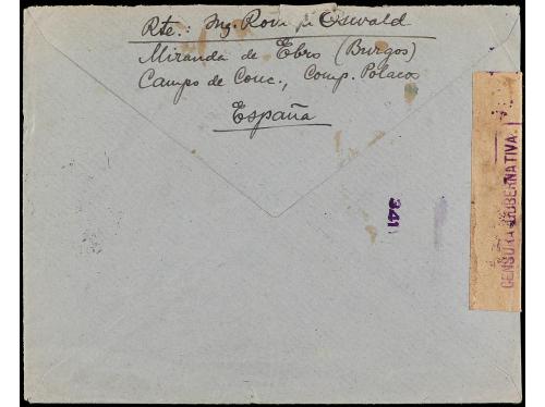 ✉ POLONIA. 1941. SPANISH CIVIL WAR. INTERNATIONAL BRIGADES. 