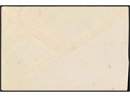 ✉ COLOMBIA. PROVISIONAL DE RIO HACHA de 5 cents. en carta no