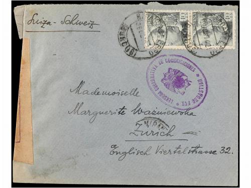 ✉ ESPAÑA GUERRA CIVIL. 1941-42. BRIGADAS INTERNACIONALES. Tr