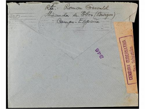 ✉ ESPAÑA GUERRA CIVIL. 1941-42. BRIGADAS INTERNACIONALES. Tr