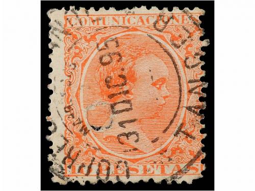 ° MARRUECOS. 10 pts. naranja FALSO POSTAL, tipo I (Graus 314