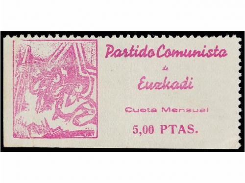 ESPAÑA GUERRA CIVIL. PARTIDO COMUNISTA DE EUZKADI. 5 pts. li