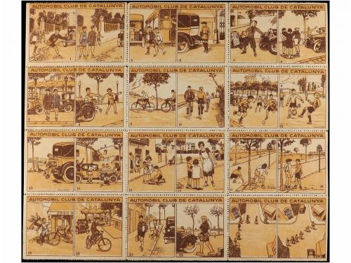 ESPAÑA: VIÑETAS. (1930 CA.). AUTOMÓVIL CLUB DE CATALUNYA. Se