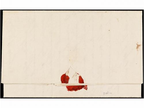 ✉ ARGENTINA. 1863 (Junio 7). MERCEDES a GOYA (3 ctvos) azul 