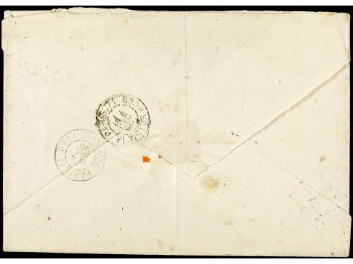 ✉ ESPAÑA. Ed. 219 (3). 1890. TEBA (Málaga) a PARIS. 15 cts. 
