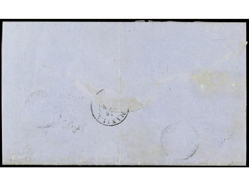 ✉ ESPAÑA. Ed. 68. 1864. JEREZ a MANILA (Filipinas). 2 reales