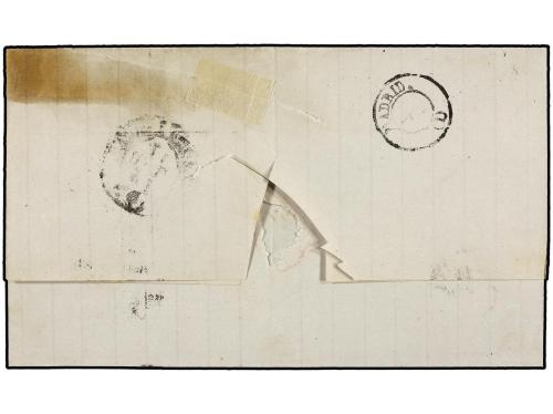 ✉ ESPAÑA. Ed. 153F, 154F. 1875. BARCELONA a MADRID. 10 cts. 