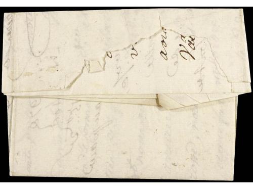 ✉ ESPAÑA: PREFILATELIA. 1754. MADRID a BRUJAS (Bélgica). Car