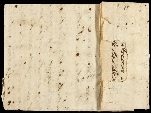 ✉ ESPAÑA: PREFILATELIA. 1757. PTO. DE STA. MARIA a FRANCIA. 