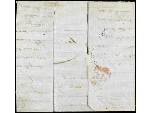 ✉ FRANCIA. Yv. 16(2). 1862. MARSELLA a GÉNOVA. 40 cts. naran