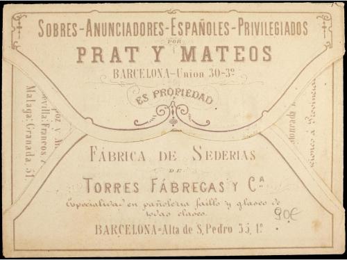 ✉ ESPAÑA. Ed. 204. 1881. BARCELONA a STA.COLOMA DE FARNES. S