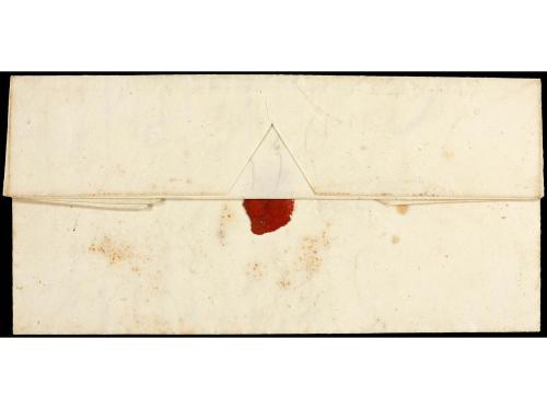✉ ESPAÑA: PREFILATELIA. 1846. JEREZ a CADIZ. Marca Cosario G