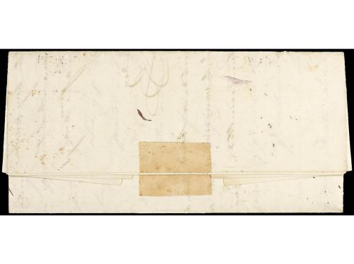 ✉ ESPAÑA. Ed. 33. 1854. GRANADA a CABRA. 4 cuartos rojo, sel