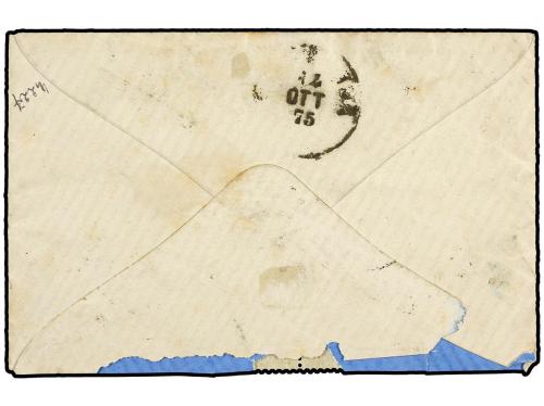 ✉ ITALIA. 1875. MILANO a CHIAVENNA. Circulada con cuatro sel