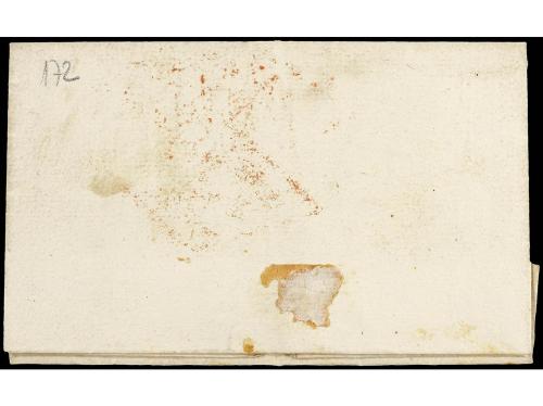 ✉ ESPAÑA: PREFILATELIA. 1838. PAREDES a MADRID. Marca TARANC