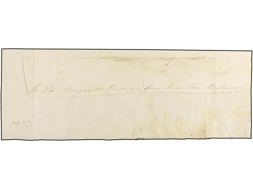 ✉ ECUADOR. Sc. 4(6). 1877. RIO BAMBA a GUARANDA. Envuelta de