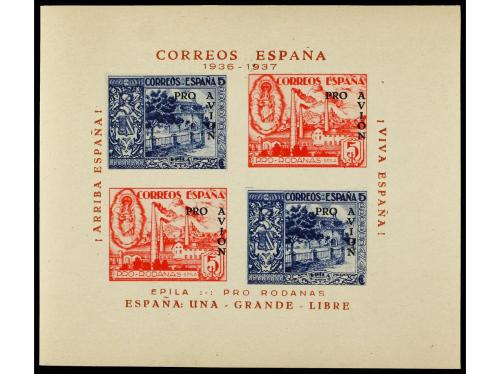 ** ESPAÑA GUERRA CIVIL. So. 12/11/2026. EPILA. 5 cts. azul y