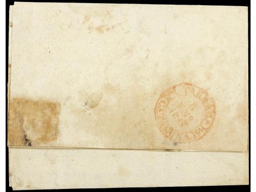 ✉ ESPAÑA: PREFILATELIA. 1847 (5-Enero). TORTOSA a TARRAGONA.