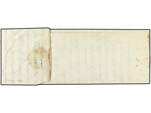 ✉ ESPAÑA: PREFILATELIA. 1806 (2-Diciembre). BARCELONA a TARR