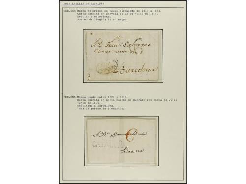 ✉ ESPAÑA: PREFILATELIA. 1766 a 1867. CERVERA. Colección de 1