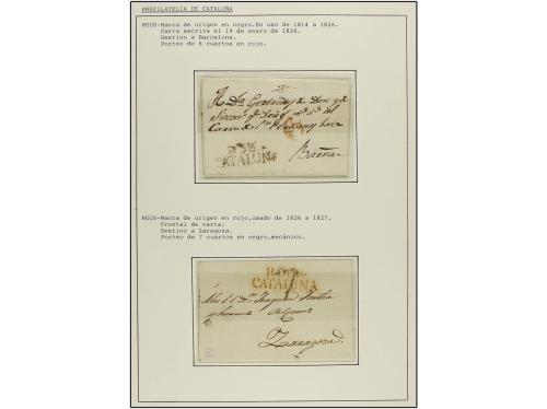 ✉ ESPAÑA: PREFILATELIA. 1778-1842. REUS. Colección de 12 car