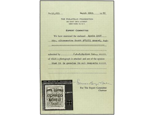 * ESPAÑA E. LOCALES PATRIOTICAS: BURGOS. Ed. 57. 25 cts. azu