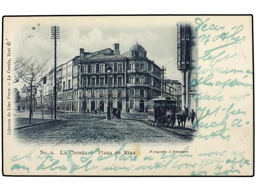 ✉ ESPAÑA. Ed. 243. (1903 CA.). Tarjeta postal de LA CORUÑA c