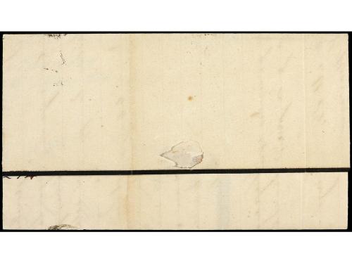 ✉ ESPAÑA. Ed. 164, 154. 1875. 10 cts. azul y sello de Impues