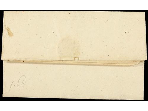 ✉ ESPAÑA: PREFILATELIA. 1845. CAPARROSO a MARCILLA. Fechador