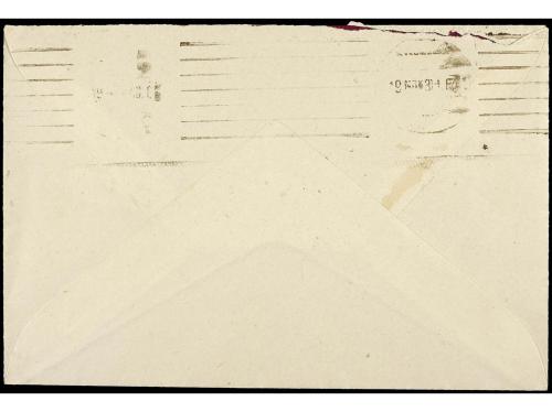 ✉ ESPAÑA. Ed. 752. 1938. BELLPUIG a BARCELONA. 45 cts. rosa,