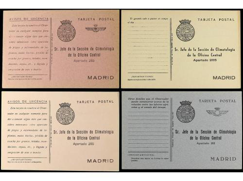✉ ESPAÑA ENTEROS POSTALES. SERVICIO METEOROLÓGICO NACIONAL. 