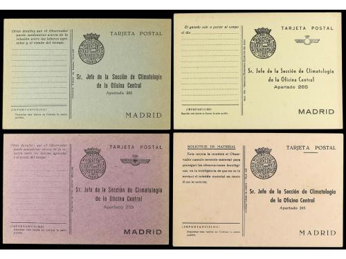 ✉ ESPAÑA ENTEROS POSTALES. SERVICIO METEOROLÓGICO NACIONAL. 