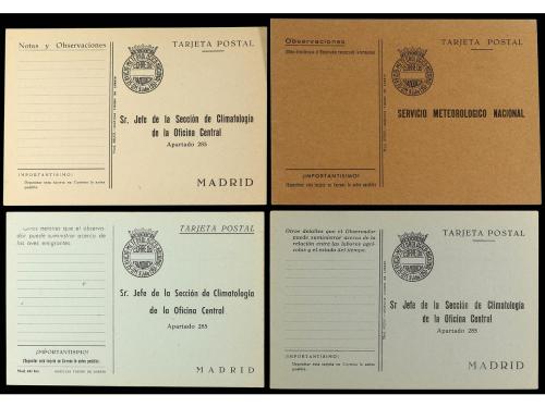 ✉ ESPAÑA ENTEROS POSTALES. SERVICIO METEOROLÓGICO NACIONAL. 