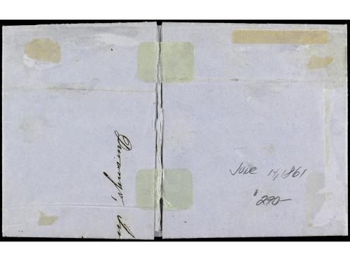 ✉ MEXICO. Yv. 9. 1861. DURANGO a GUADALAJARA. 1/2 de 4 reale