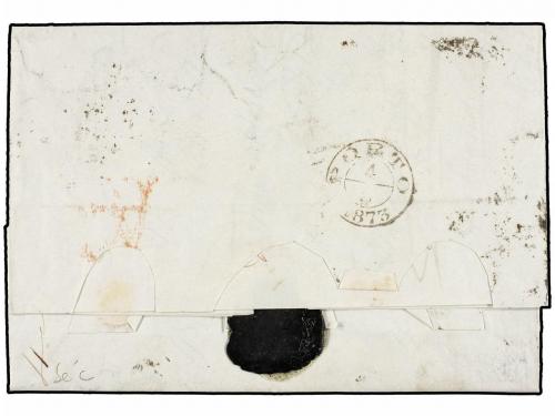 ¿ GRAN BRETAÑA. LONDON to PORTUGAL. 6d. pale buff (2) and 1s