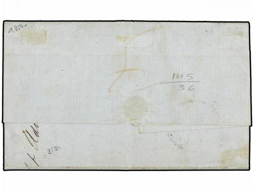✉ FRANCIA. Ed. . 1854(July 19). Entire letter from Havre to 