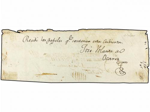✉ MEXICO. 1811 (27-Oct.). Frente de carta Certificada circul