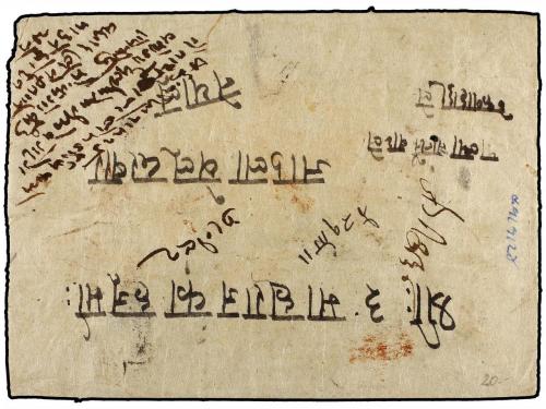 ✉ NEPAL. Mi. 39, 40, 41. 1934 (May). PALPA to KATHMANDU. Reg