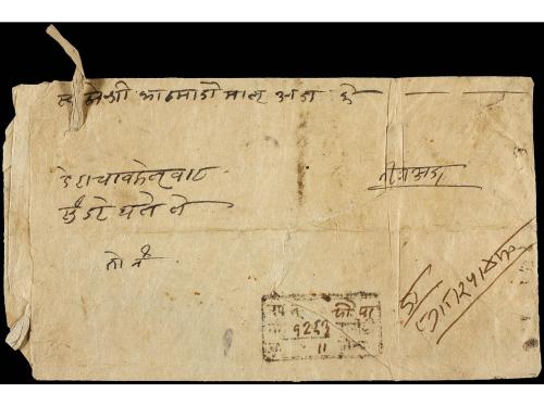 ✉ NEPAL. Mi. 22, 40, 41. 1930 (Dec. 6). KATHMANDU. Local reg